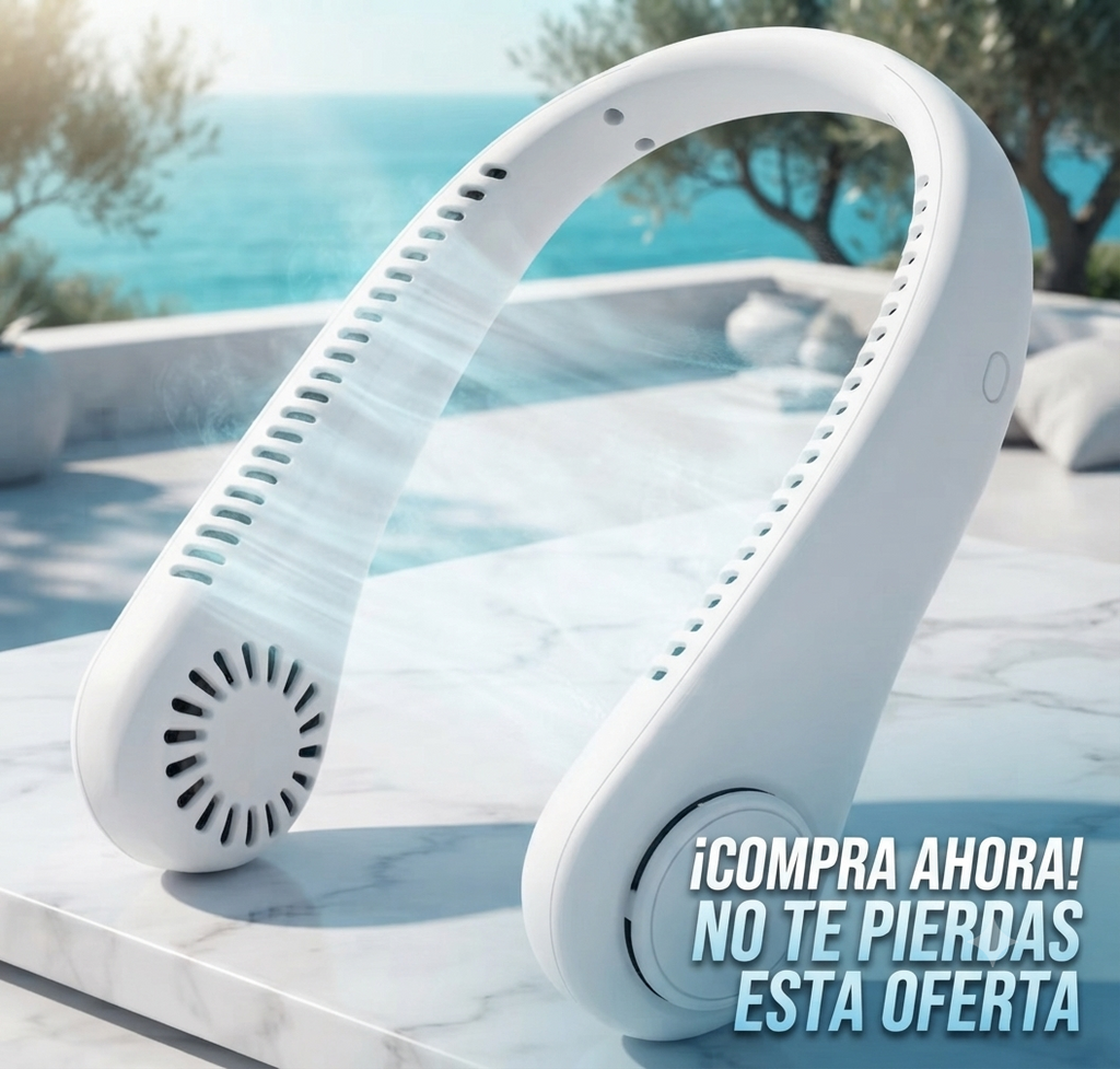 Ventilador De Cuello, fresco en todas partes