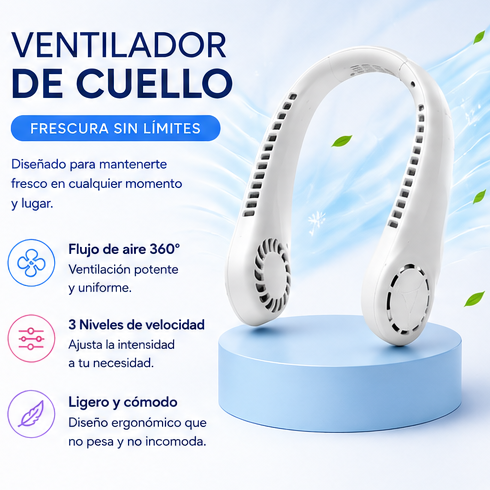 Ventilador De Cuello, fresco en todas partes
