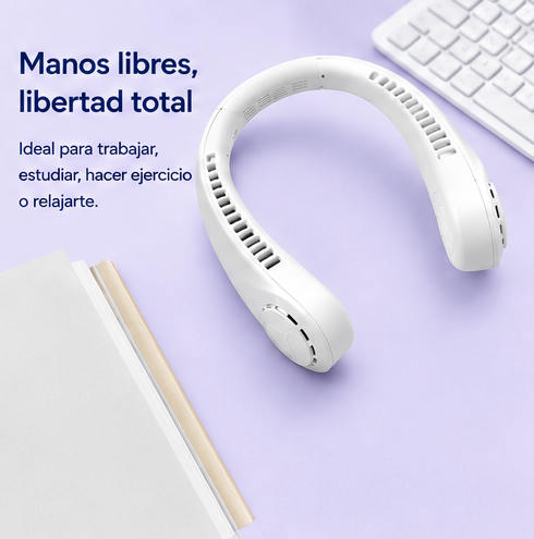 Ventilador De Cuello, fresco en todas partes