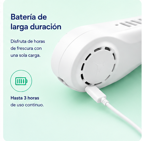 Ventilador De Cuello, fresco en todas partes